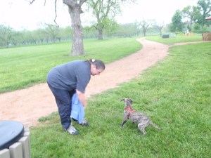 Apollo Cheers everyone on.